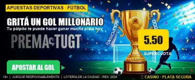 Gol millonario: apostá ahora